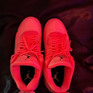 Air Jordan 4 Retro NRG in Hot Punch and Black